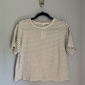 Marine Layer Medium Lydia Textured Stripe Top